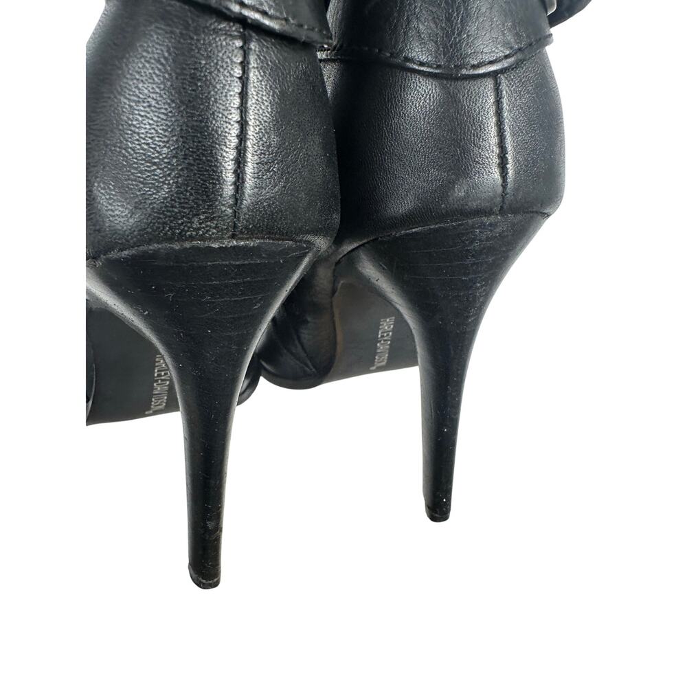 Harley-Davidson Women's Black Leather Stiletto Pointed-Toe Boots Size 8.5 - Picture 3 of 9